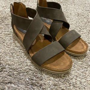 Eurosoft brand, size 8 sandals with zippered backs.